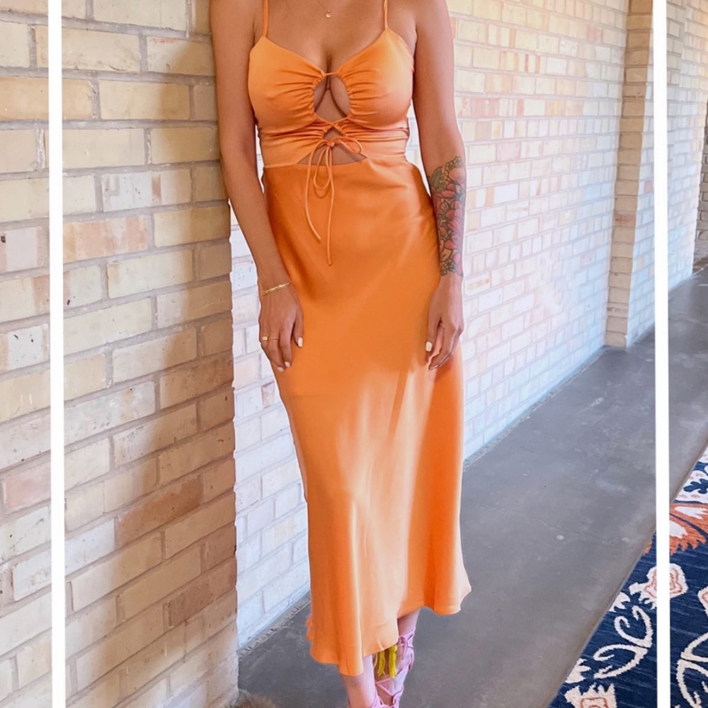 Orange Silk Dress, NWT from southernbunny.com